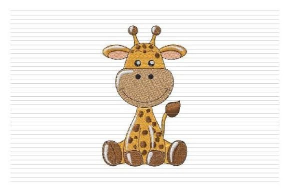 Baby Giraffe Embroidery