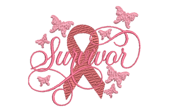 Cancer Awareness Embroidery