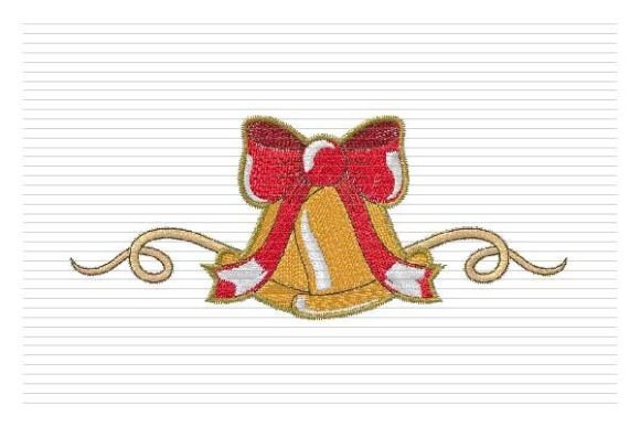 Christmas Bells Embroidery Decoration