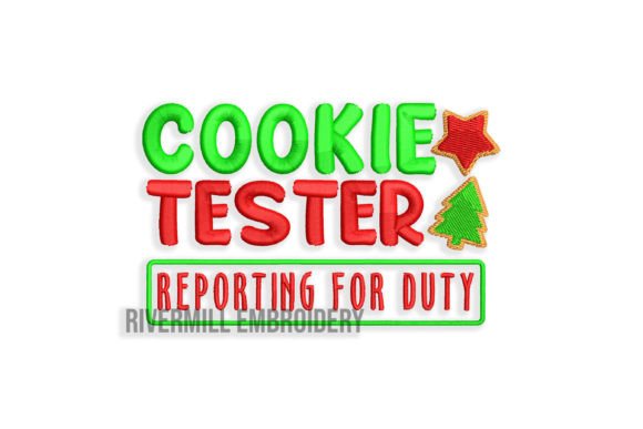 Cookie Tester Embroidery Design