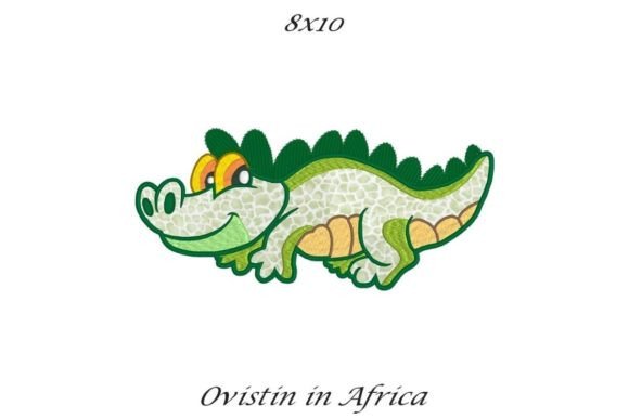 Crocodile Applique Embroidery
