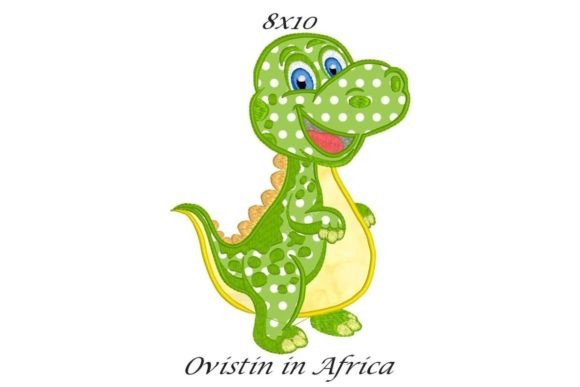 Dino Applique Embroidery