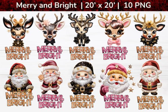 Faux Embroidery Sequin Christmas Sublima