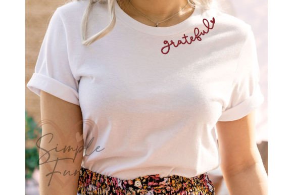 Grateful Machine Embroidery Design