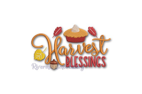 Harvest Blessings Embroidery Design