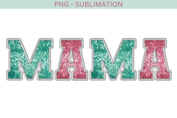 Mama PNG Embroidery Letters