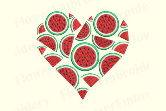 Watermelon Machine Embroidery Design